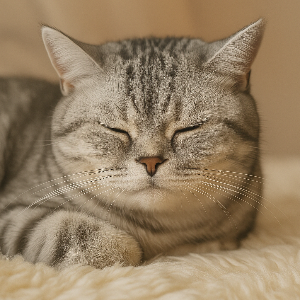 Gato feliz